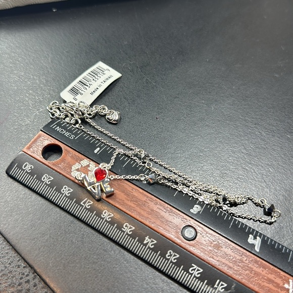 ❤️ Brighton collectibles necklace silver Love red heart NWT - Picture 9 of 9